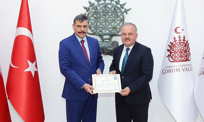 Validen Cıplak’a Başarı Belgesi