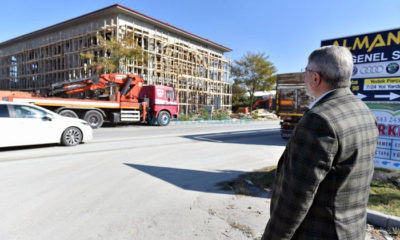 1200 Kişilik Mescit Hızla Yükseliyor