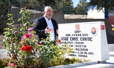 Başkan Şehitliği Ziyaret Etti