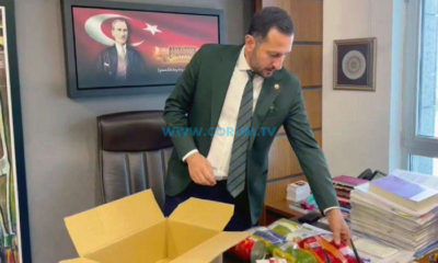 Çorumlu Vekil Almanya’ya Yardım Kolisi Gönderdi