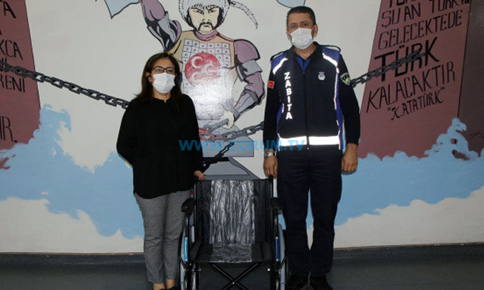 Hayırsever Vatandaştan Tekerlekli Sandalye Bağışı