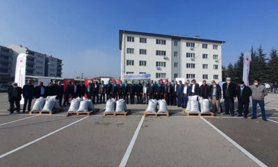 550 Çiftçiye 55 Ton Tohum Hibe Edildi