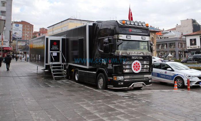 İletişim Başkanlığı Dijital TIR’ı Çorum’da