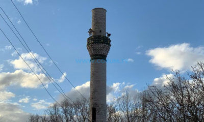 Şiddetli Rüzgar Minareyi Yıktı