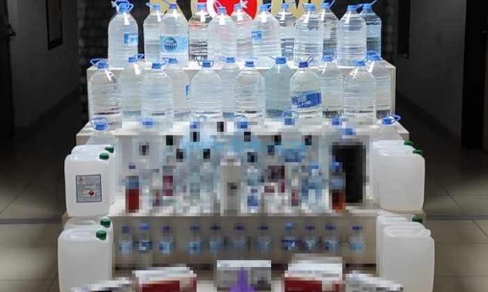 162 Litre Sahte Rakı ve 5 Litre Şarap Ele Geçirildi