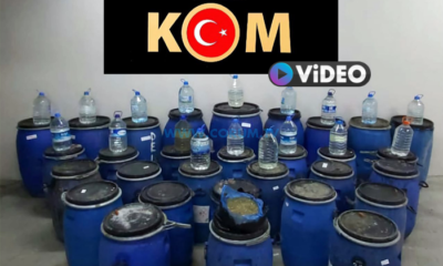 2 Ton 228 Litre Kaçak İçki Ele Geçirildi