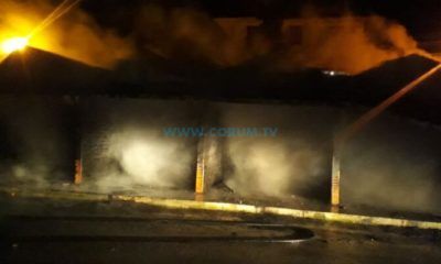 Köy Pazarında Yangın: 8 İş Yeri Hasar Gördü