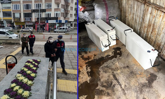 Akü Hırsızları Suçüstü Yakalandı