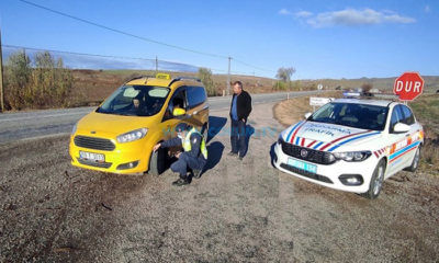 Jandarmadan Kırsalda Kış Lastiği Denetimi