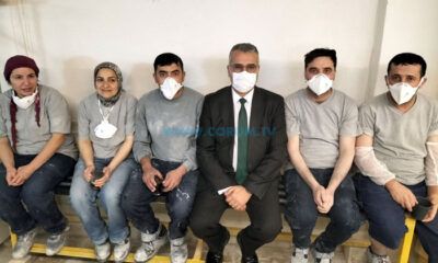 Ahlatcı, İşçilerle Görüştü