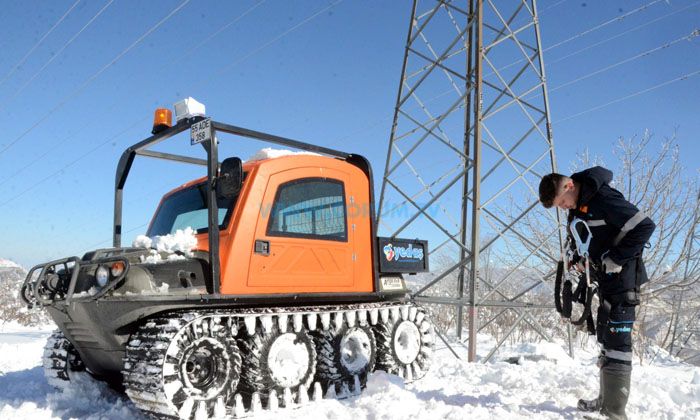 YEDAŞ’tan Kırsalda Kar Mücadelesi