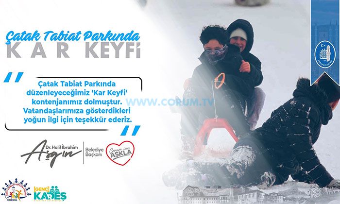 Belediyeden ‘Kar Keyfi’ Etkinliği