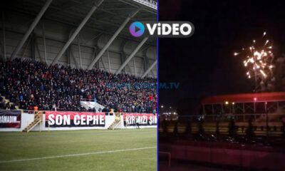 Taraftardan Maç Öncesi Havai Fişekli Destek