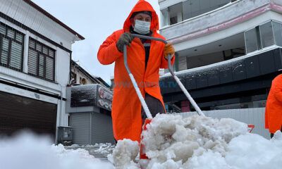 Belediye Ekipleri Kar Mesaisinde