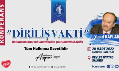 Belediyeden ‘Diriliş Vakti’ Konferansı