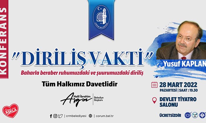 Belediyeden ‘Diriliş Vakti’ Konferansı