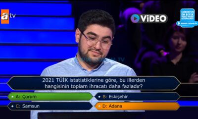 Kim Milyoner Olmak İster’de ‘Çorum’ Detayı
