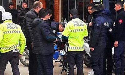 Motosiklet Kadına Çarptı