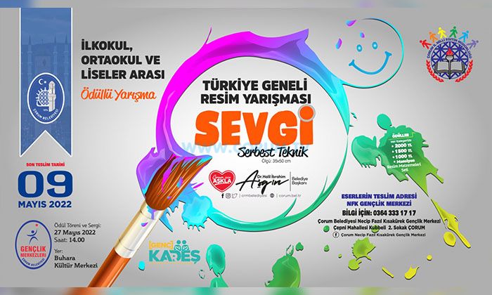 Belediyeden Ödüllü Resim Yarışması