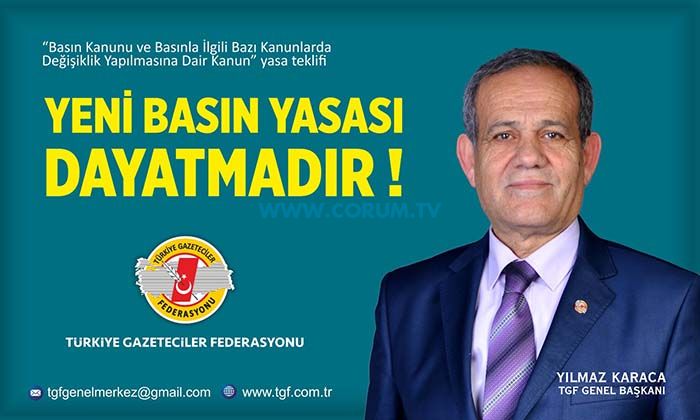 Karaca: Yeni Basın Yasası Dayatmadır!