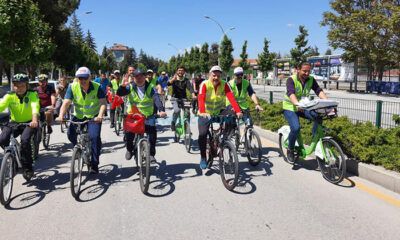 Sağlıklı Yaşama Dikkat Çekmek İçin Pedal Çevirdiler