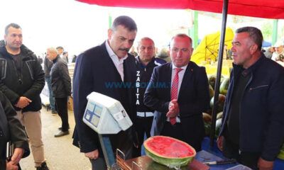 Vali ve Başkan Pazarda
