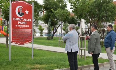 Turgut Aslan’ın Adını Taşıyan Park Cuma Günü Açılıyor
