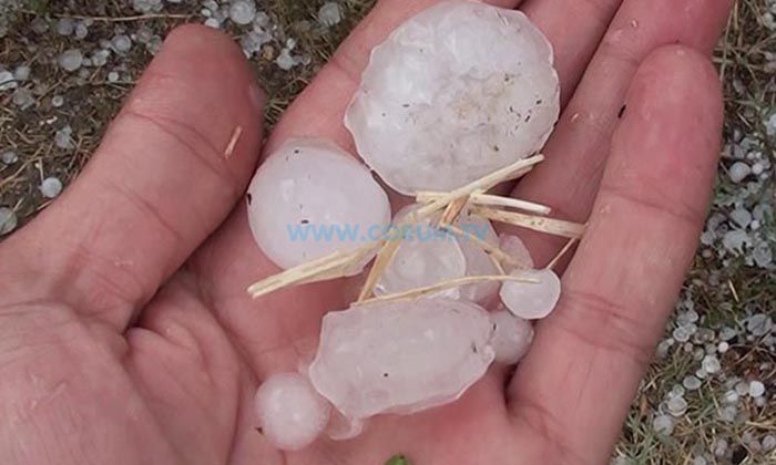 Ceviz Büyüklüğünde Dolu Yağdı