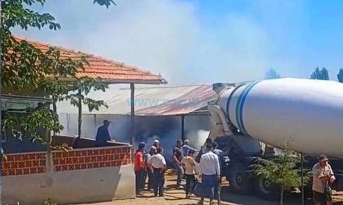 Kaynak Makinasından Çıkan Kıvılcım Yangın Çıkardı