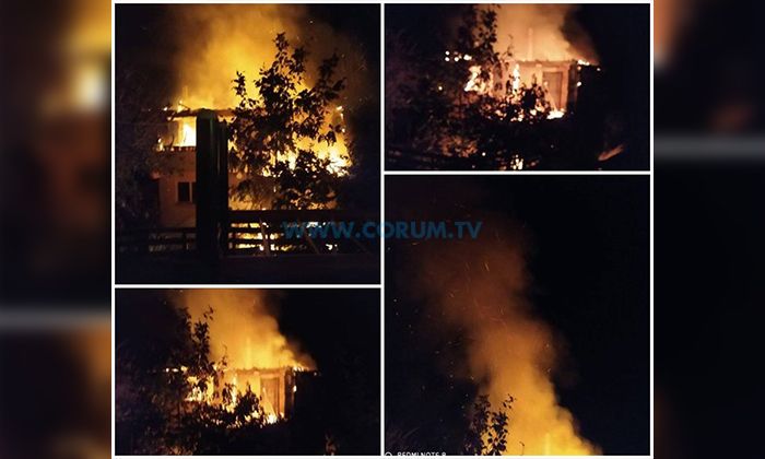 Osmancık’ta Korkutan Yangın