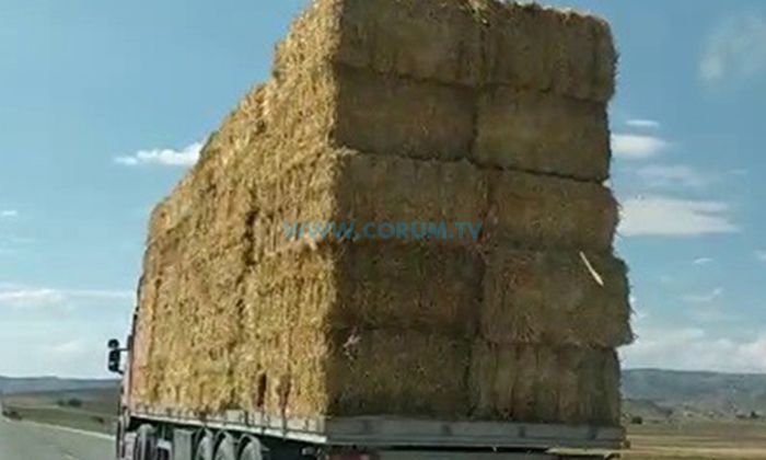 Saman Yüklü TIR Tehlike Yarattı