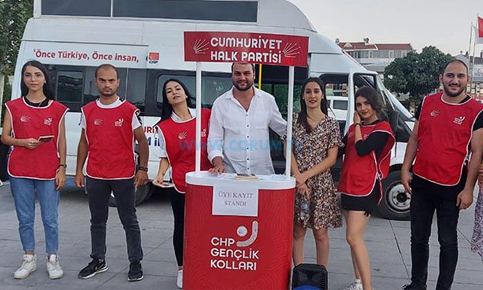 CHP’li Gençlerden Yeni Üye Çalışması