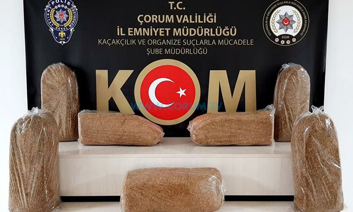 35 Kilogram Kaçak Tütün Ele Geçirildi