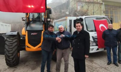 Oğuzlar Belediyesine İş Makinası Desteği