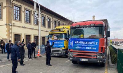 Çorum’dan Deprem Bölgesine Büyük Destek