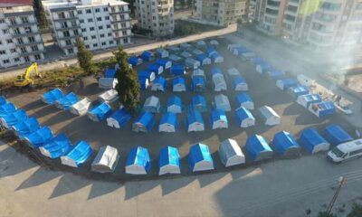 Sungurlu Belediyesi Hatay’da Çadır Kent Kurdu