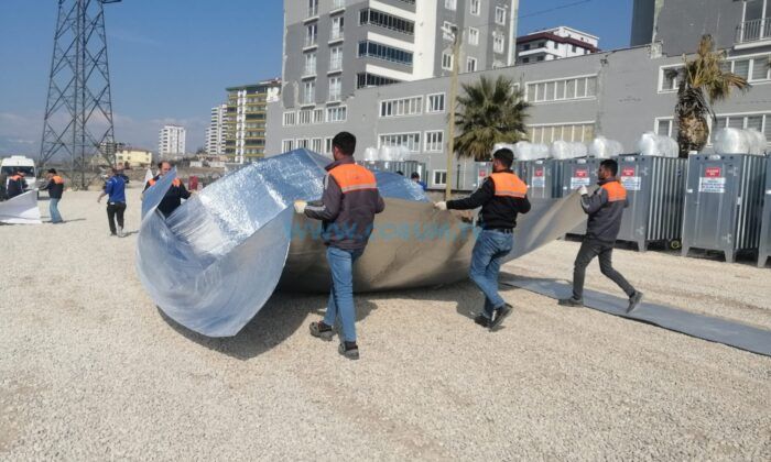 Sungurlu Ekibi, Çadır Kent Kurulumuna Yardım Etti