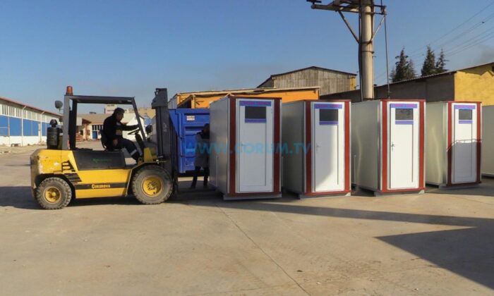 Çorum’dan Afet Bölgesine Seyyar Tuvalet Desteği