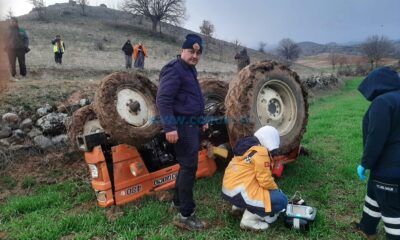 Devrilen Traktörün Altında Kalan Sürücü Öldü