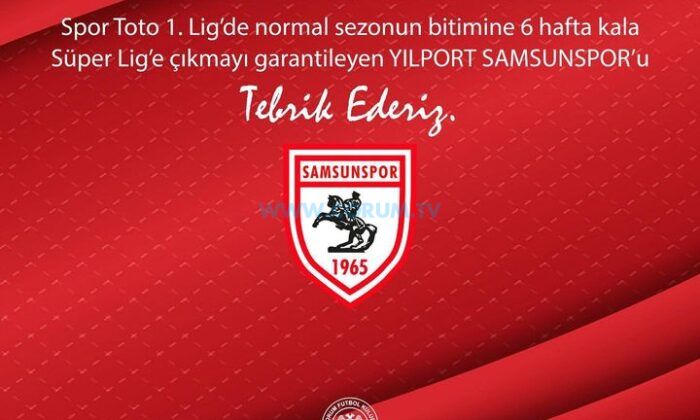 Çorum FK’den Samsunspor’a Tebrik
