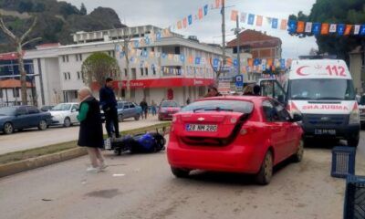 Motosikletle Otomobil Çarpıştı: Bir Yaralı