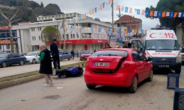 Motosikletle Otomobil Çarpıştı: Bir Yaralı