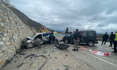 Kırkdilim’de Feci Kaza, Önce Araca, Sonra Duvara Çarptı