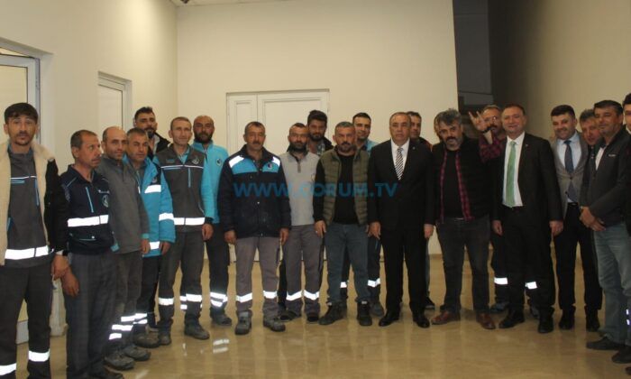 Kayrıcı, Çorum Belediyesi İşçileriyle Bir Araya Geldi