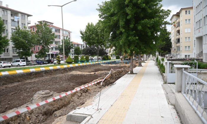 Bişkek Caddesi Asfaltı Yenileniyor