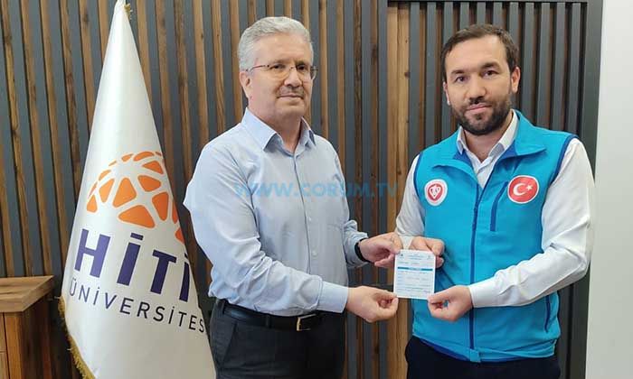 Çolak, Bağışını TDV’ye Yaptı