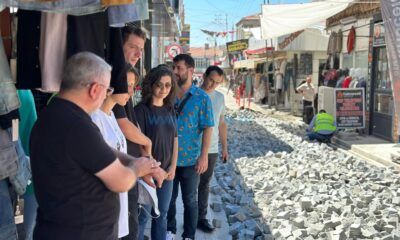 Arasta’ya Arnavut Taşları Döşeniyor