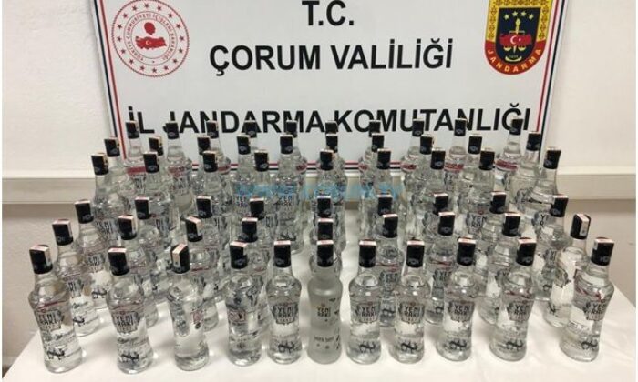58 Şişe Sahte Rakı Ele Geçirildi