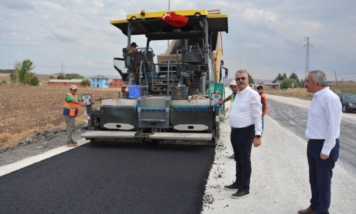 Alaca-Çorum Yoluna 2,5 Kilometrelik Asfalt