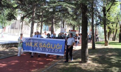‘Sağlıklı Yaşam’ için Yürüdüler